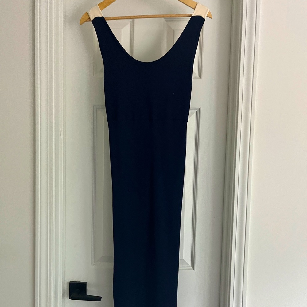 ZARA Knit Knee Length Dress - US S - Navy